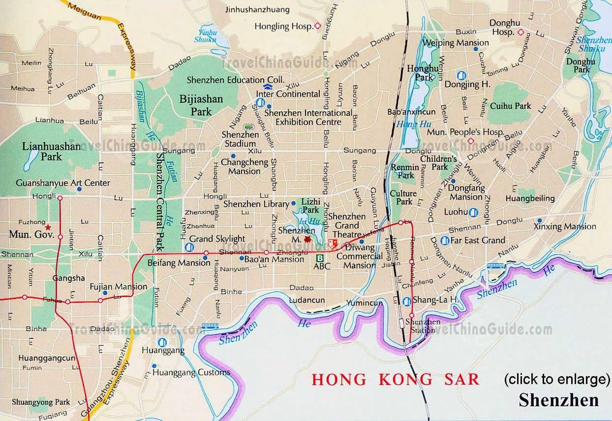Shenzhen guangdong Çin Haritayı göster