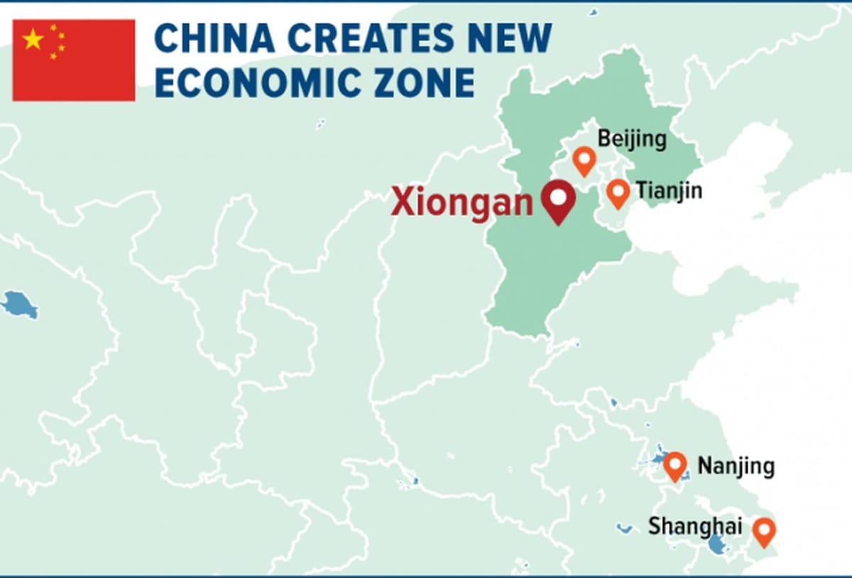 Shenzhen Özel ekonomik bölge haritası