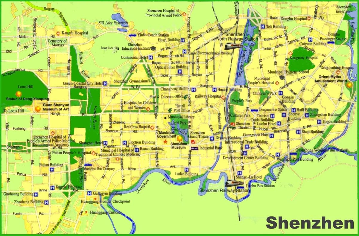 Shenzhen çevrimdışı haritası
