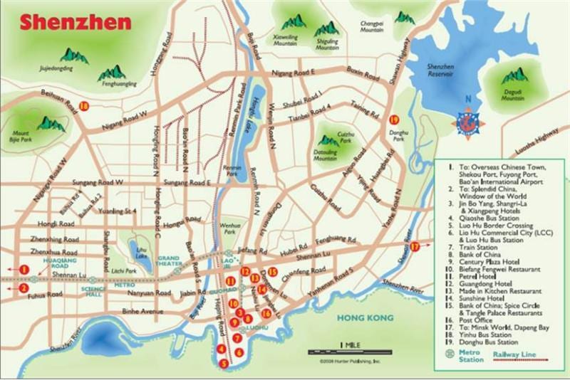 Shenzhen alışveriş haritası