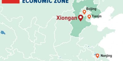 Shenzhen Özel ekonomik bölge haritası