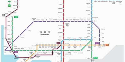 2016 Shenzhen metro haritası 