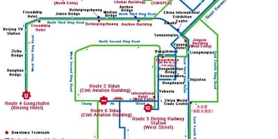 Shenzhen otobüs haritası 