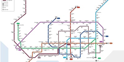 Shenzhen tren istasyonu haritası