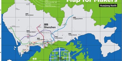 Shenzhen haritası vericiler için harita 